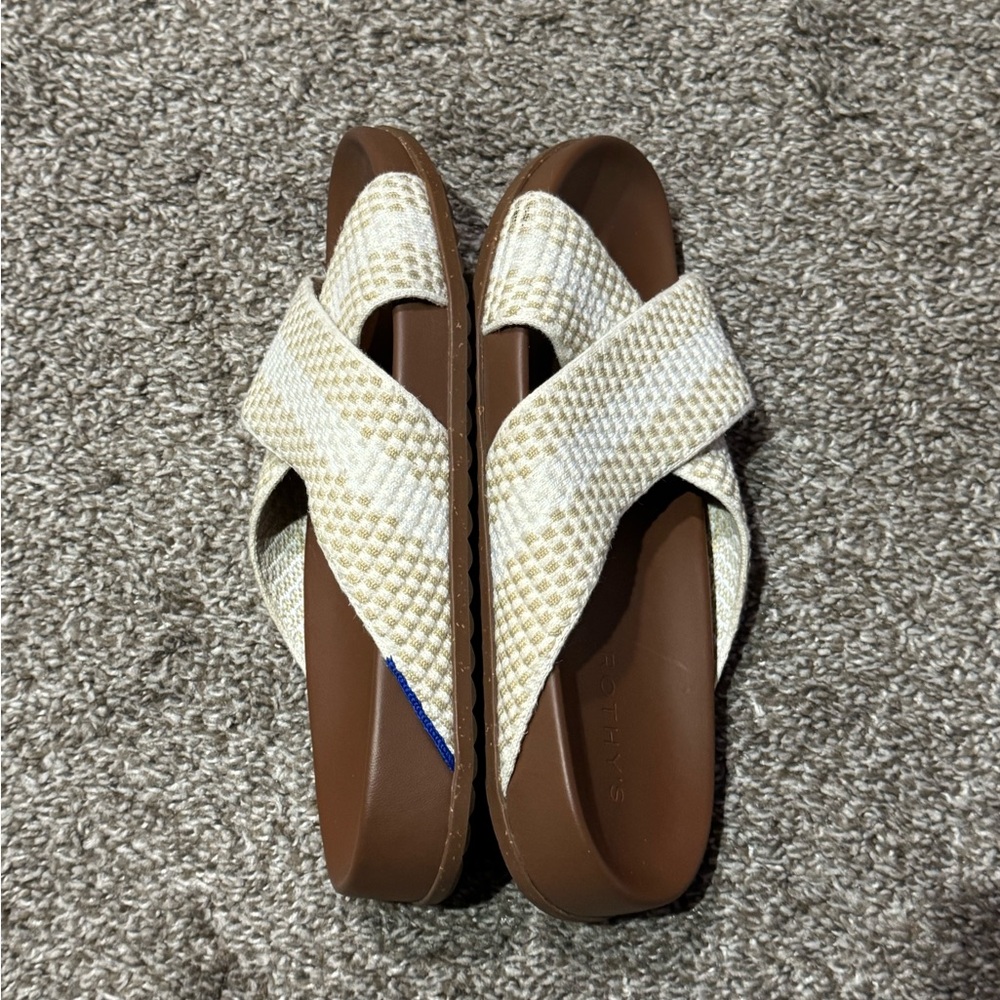Rothy’s The Weekend Slide in Vanilla Cone Size 8 MSRP: $130 - Picture 6 of 11